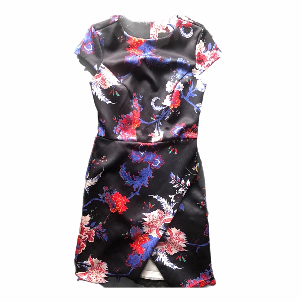 ASOS Petite Black Patterned Dress